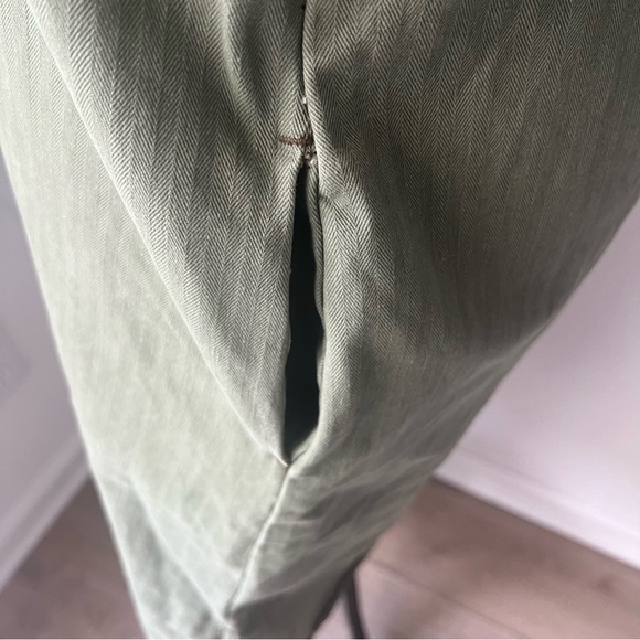 Lee Vintage Modern Olive Green Snap Front Denim Shirt Dress, NWT - Picture 10 of 14